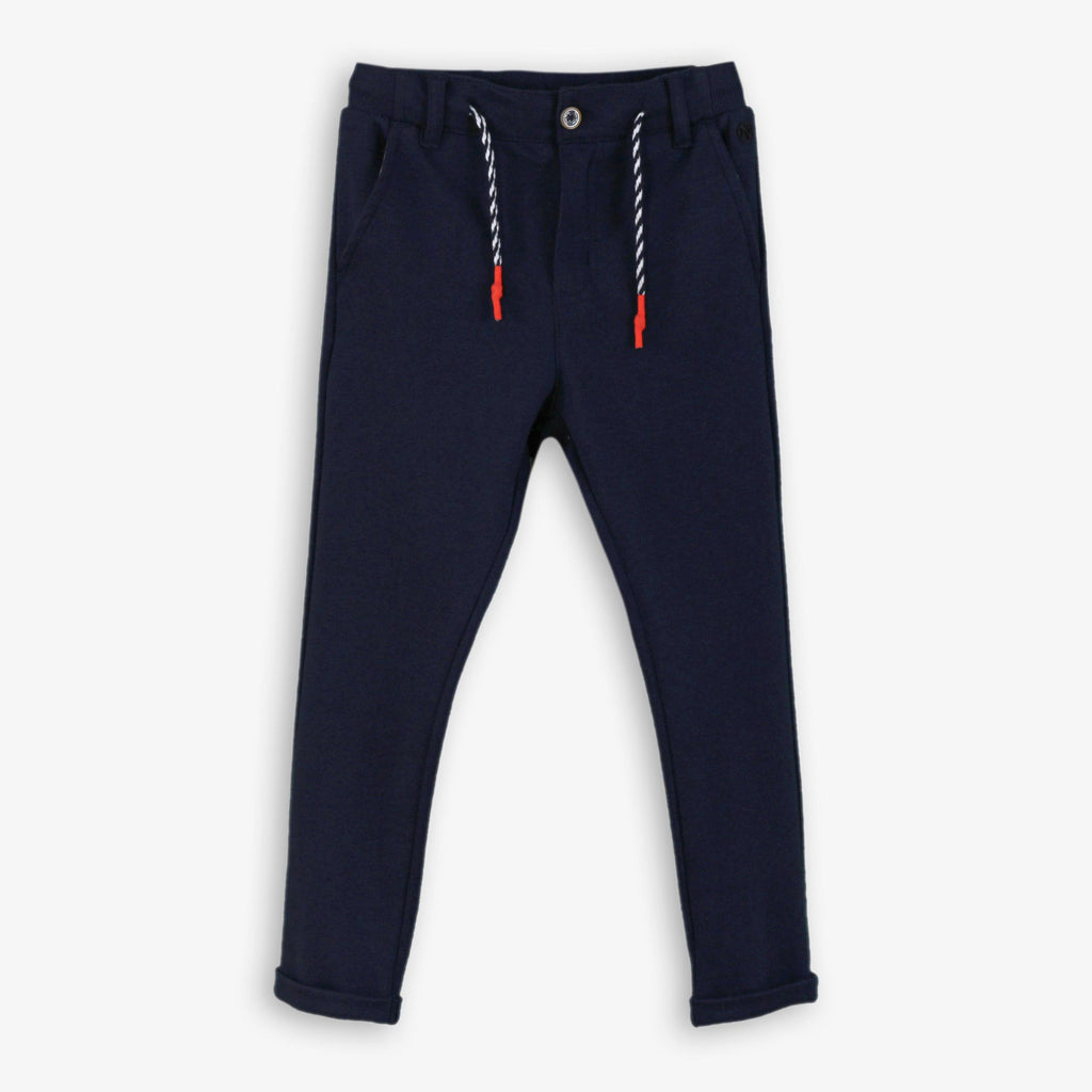 Navy Drawstring Pants for Boys