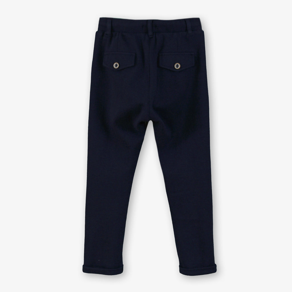 Navy Drawstring Pants for Boys