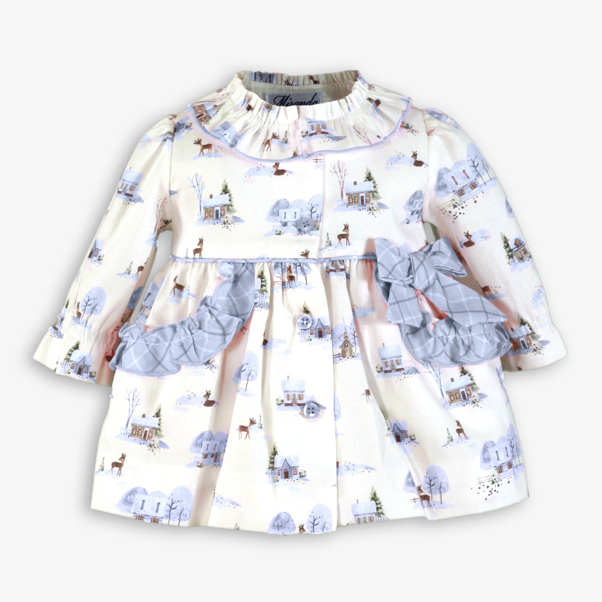 Winter Village Print Dress