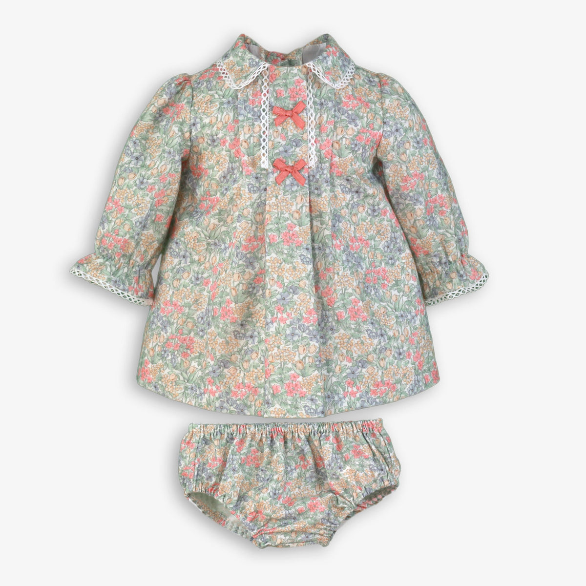 Liberty Floral Print Dress & Bloomer Set