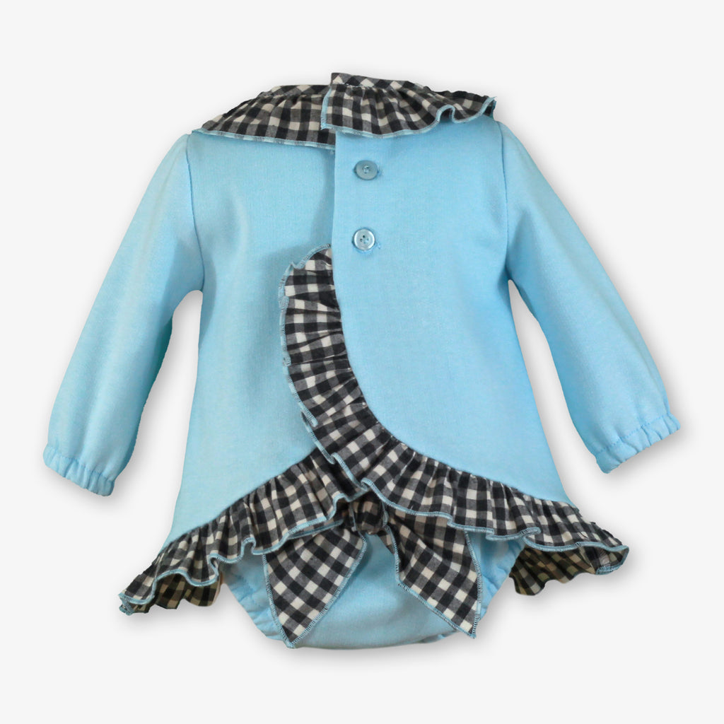 Blue Bunny Pocket Dress & Bloomer Set