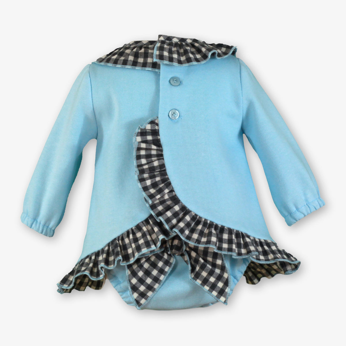 Blue Bunny Pocket Dress & Bloomer Set