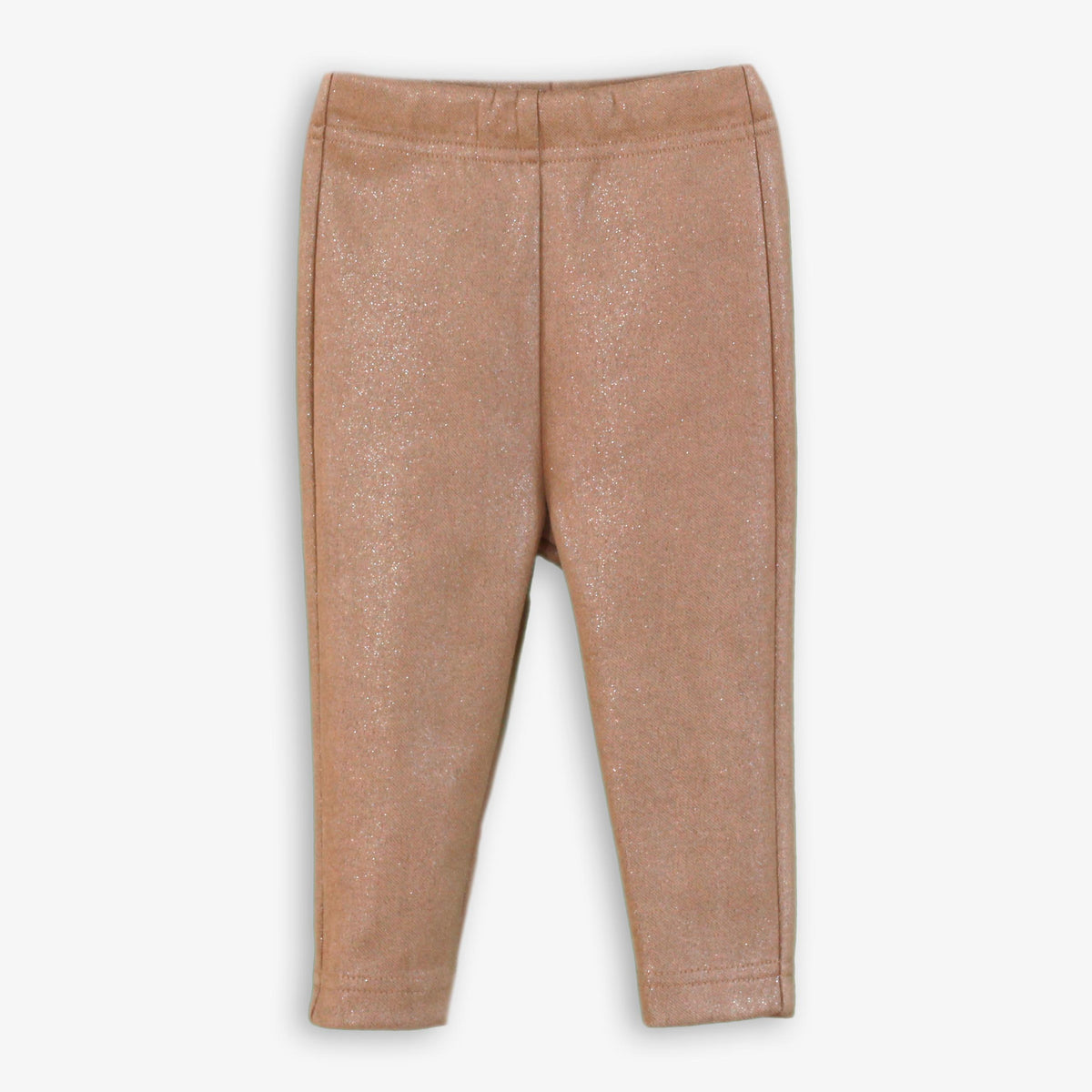 Rose Gold Shimmer Leggings for Girls