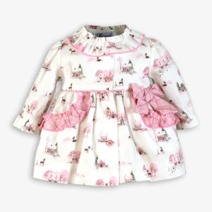 Winter Village Print Dress